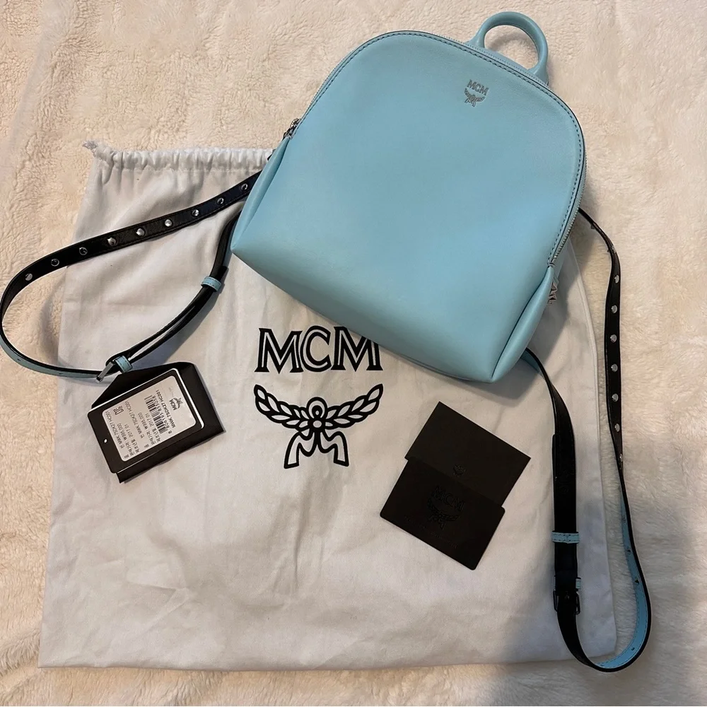 MCM Duchess Studded Mini Backpack - Picture 1 of 9